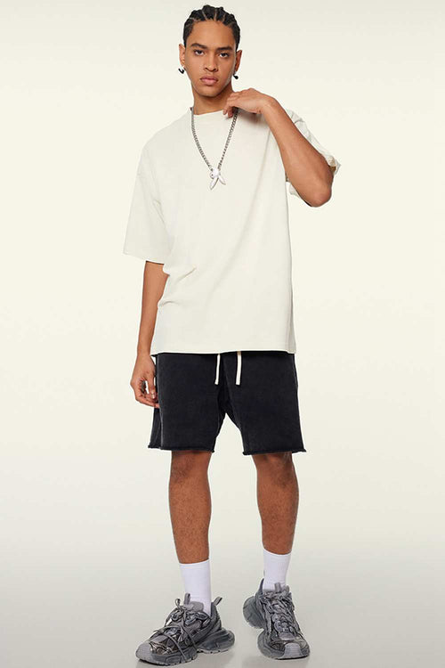 Heavyweight Washed Tee - Gray Apricot