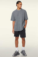 Heavyweight Washed Tee - Grayish Blue