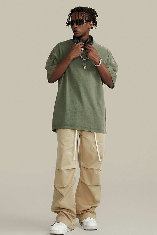 Heavyweight Washed Tee - Grayish Green