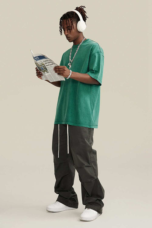 Heavyweight Washed Tee - Green