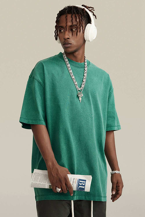 Heavyweight Washed Tee - Green