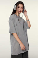 Heavyweight Washed Tee - Medium Gray