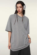 Heavyweight Washed Tee - Medium Gray