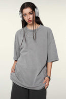 Heavyweight Washed Tee - Medium Gray