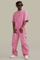 Heavyweight Washed Tee - Rose Pink