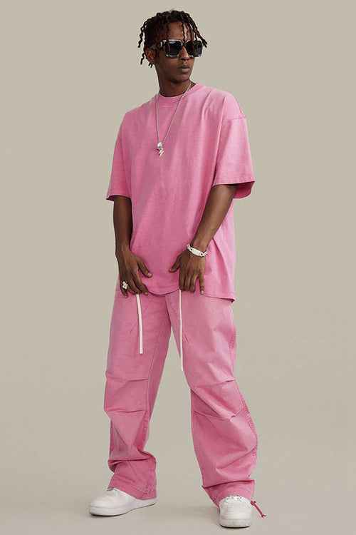 Heavyweight Washed Tee - Rose Pink