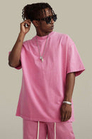 Heavyweight Washed Tee - Rose Pink