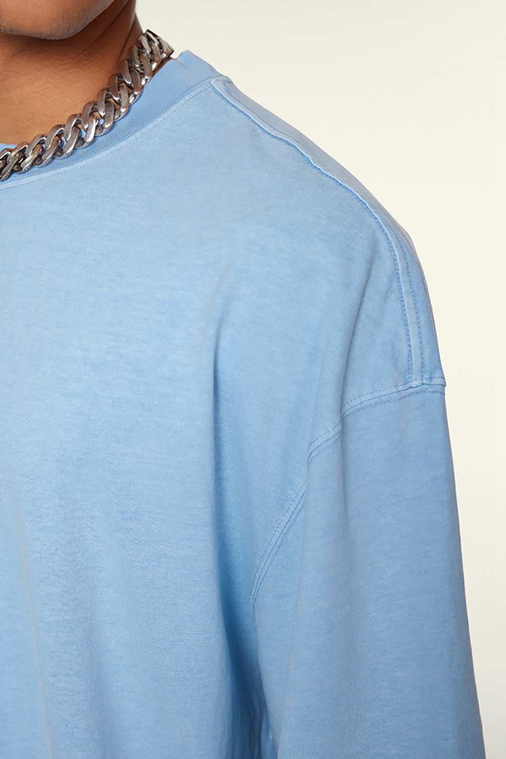 Heavyweight Washed Tee - Sky Blue