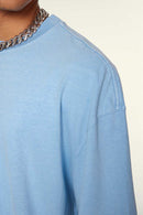 Heavyweight Washed Tee - Sky Blue