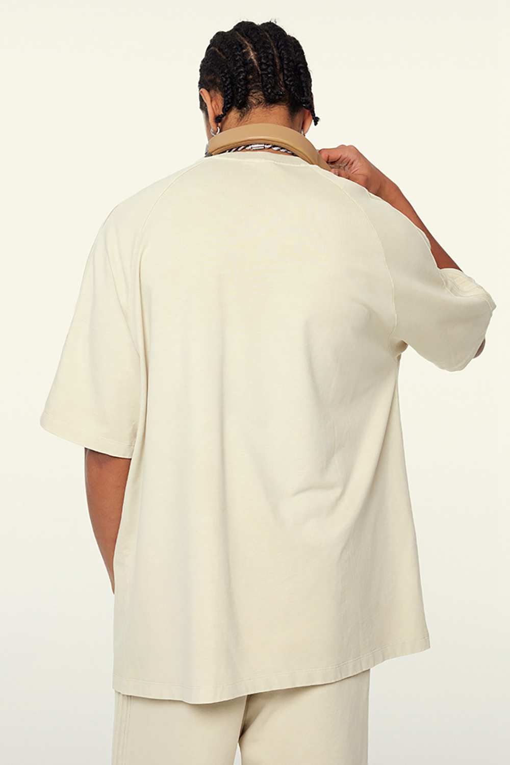 Washed Heavyweight Vintage Tee - Gray Apricot