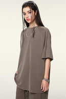 Washed Heavyweight Vintage Tee - Coffee
