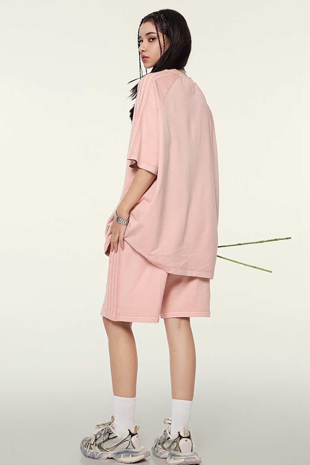 Washed Heavyweight Vintage Tee - Nude Pink