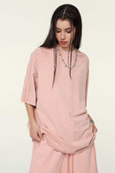 Washed Heavyweight Vintage Tee - Nude Pink
