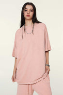 Washed Heavyweight Vintage Tee - Nude Pink