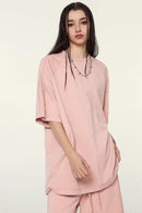 Washed Heavyweight Vintage Tee - Nude Pink