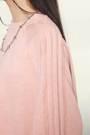 Washed Heavyweight Vintage Tee - Nude Pink