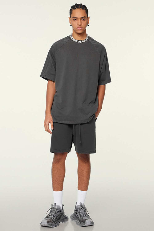 Washed Heavyweight Vintage Tee - Dark Gray