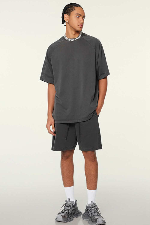 Washed Heavyweight Vintage Tee - Dark Gray
