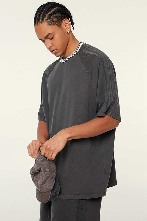 Washed Heavyweight Vintage Tee - Dark Gray