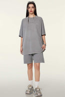 Washed Heavyweight Vintage Tee - Medium Gray