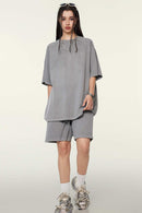 Washed Heavyweight Vintage Tee - Medium Gray