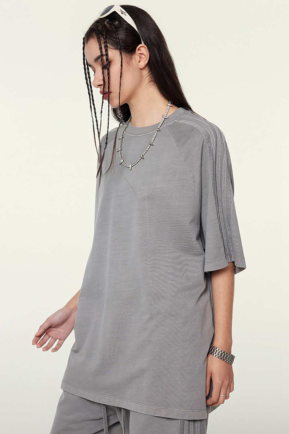Washed Heavyweight Vintage Tee - Medium Gray