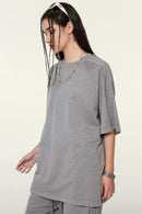 Washed Heavyweight Vintage Tee - Medium Gray