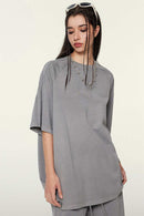 Washed Heavyweight Vintage Tee - Medium Gray