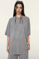 Washed Heavyweight Vintage Tee - Medium Gray