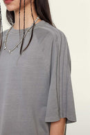 Washed Heavyweight Vintage Tee - Medium Gray