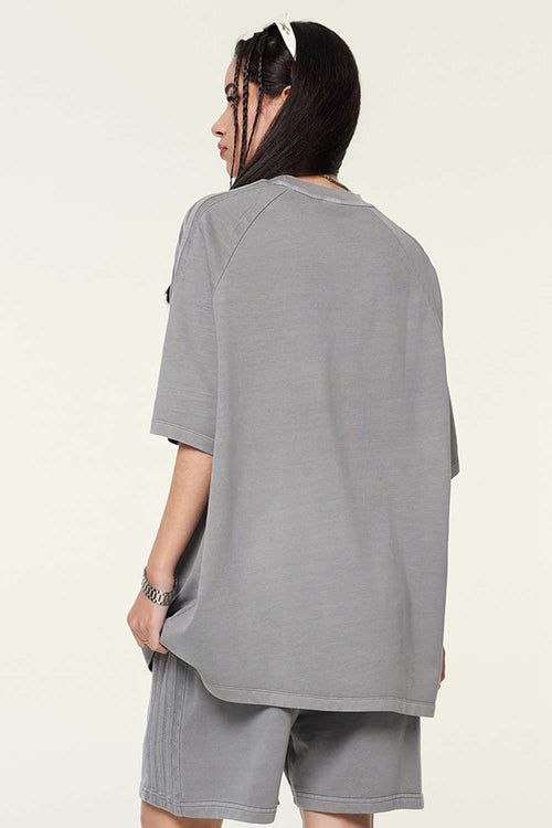 Washed Heavyweight Vintage Tee - Medium Gray