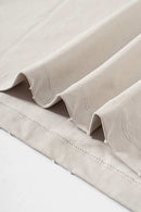 Cool-Touch Quick-Drying Bear Graphic Oversized T-Shirt in Sandy Apricot - hem detail
