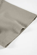 Cooling-Touch Essential Raw Edge Tee - Gray Brown