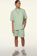Cooling-Touch Essential Raw Edge Tee - Halo Green