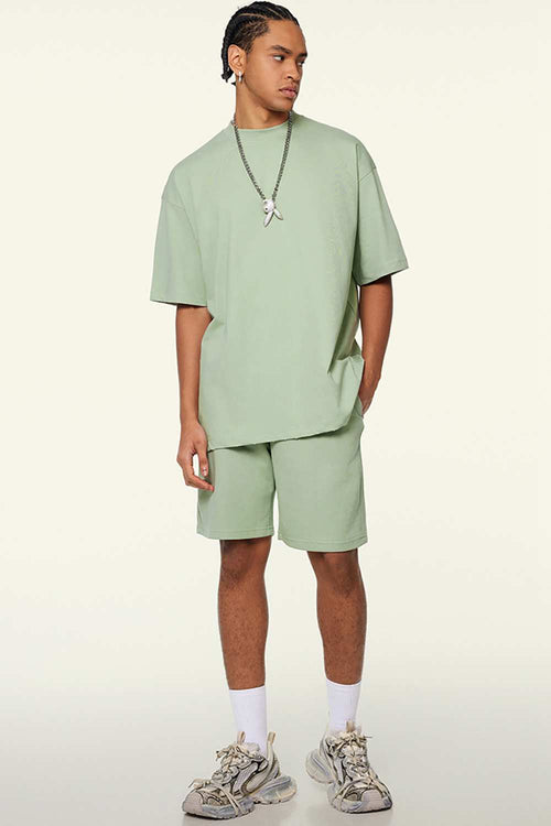 Cooling-Touch Essential Raw Edge Tee - Halo Green
