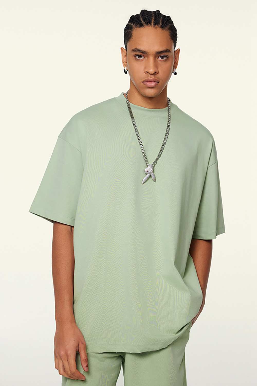 Cooling-Touch Essential Raw Edge Tee - Halo Green