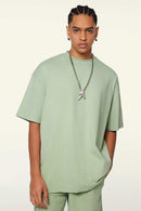 Cooling-Touch Essential Raw Edge Tee - Halo Green