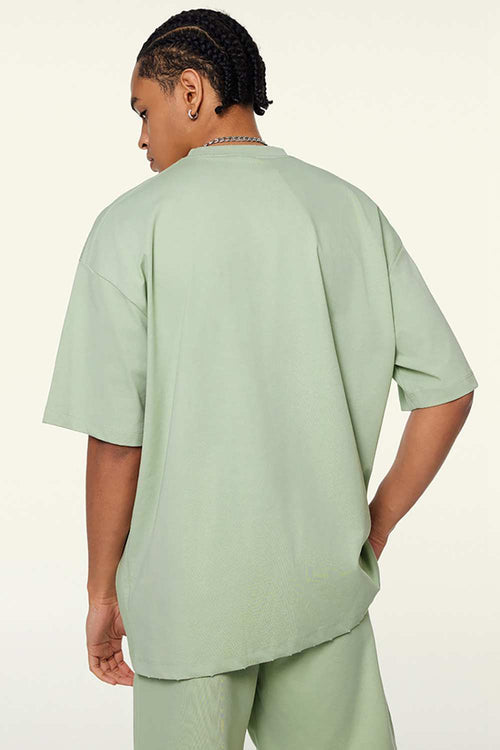 Cooling-Touch Essential Raw Edge Tee - Halo Green