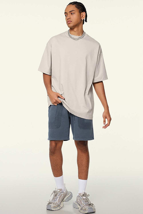 Cooling-Touch Essential Raw Edge Tee - Sandy Apricot