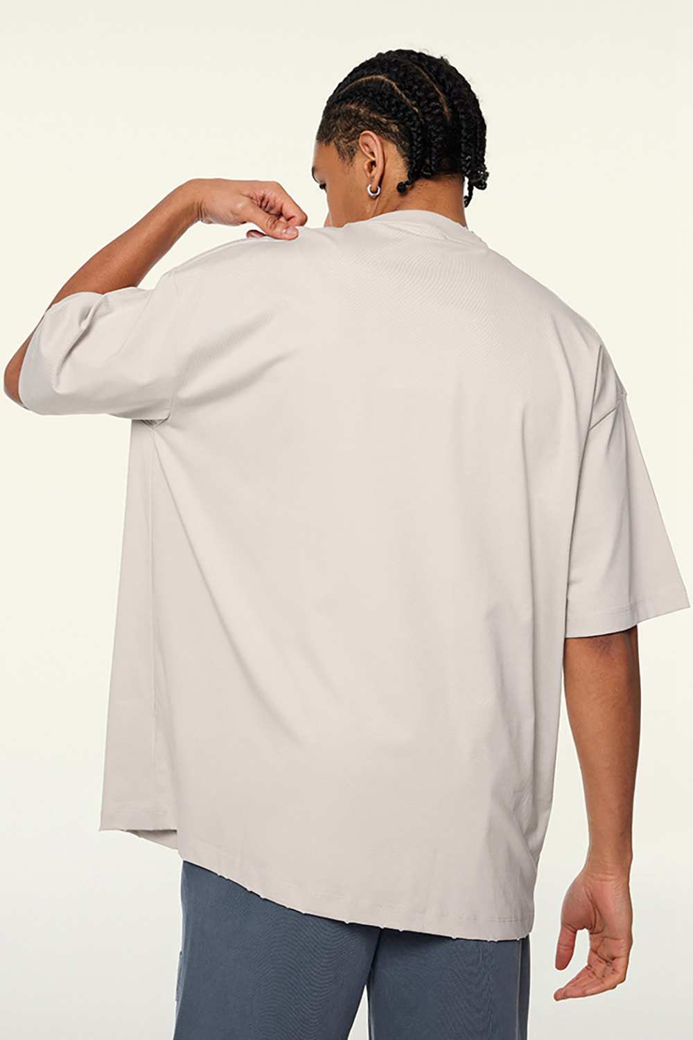 Cooling-Touch Essential Raw Edge Tee - Sandy Apricot