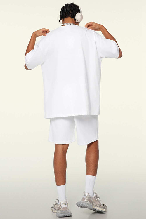 Cooling-Touch Essential Raw Edge Tee - Teeth White