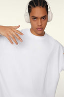 Cooling-Touch Essential Raw Edge Tee - Teeth White