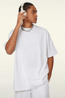 Cooling-Touch Essential Raw Edge Tee - Teeth White