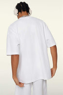 Cooling-Touch Essential Raw Edge Tee - Teeth White