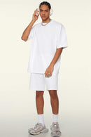 Cooling-Touch Essential Raw Edge Tee - Teeth White