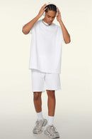 Cooling-Touch Essential Raw Edge Tee - Teeth White