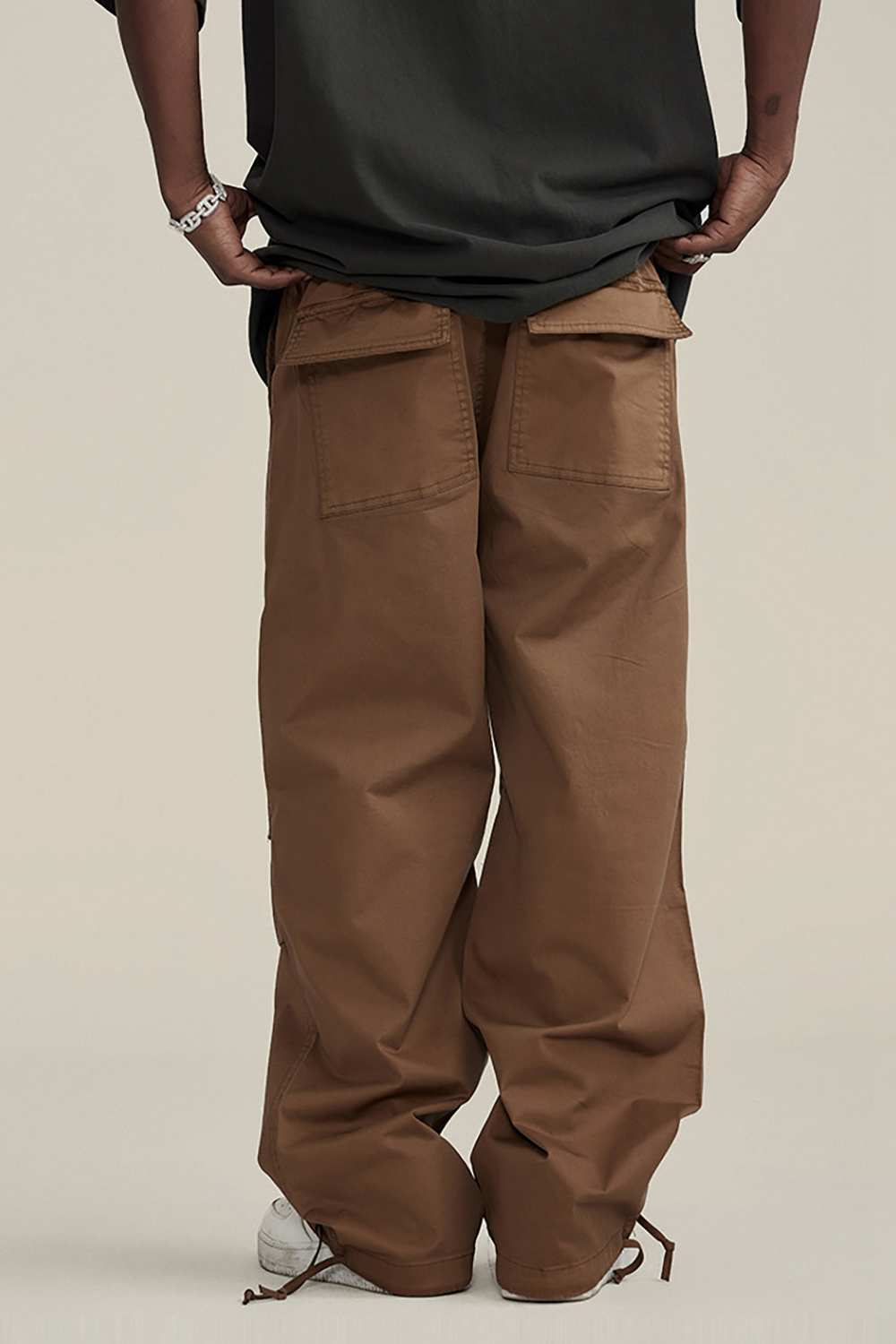 Men's Vintage High Street Cargo Pants - Washed Urban Explorer Trousers