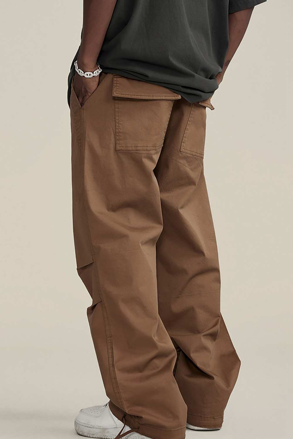 Men's Vintage High Street Cargo Pants - Washed Urban Explorer Trousers