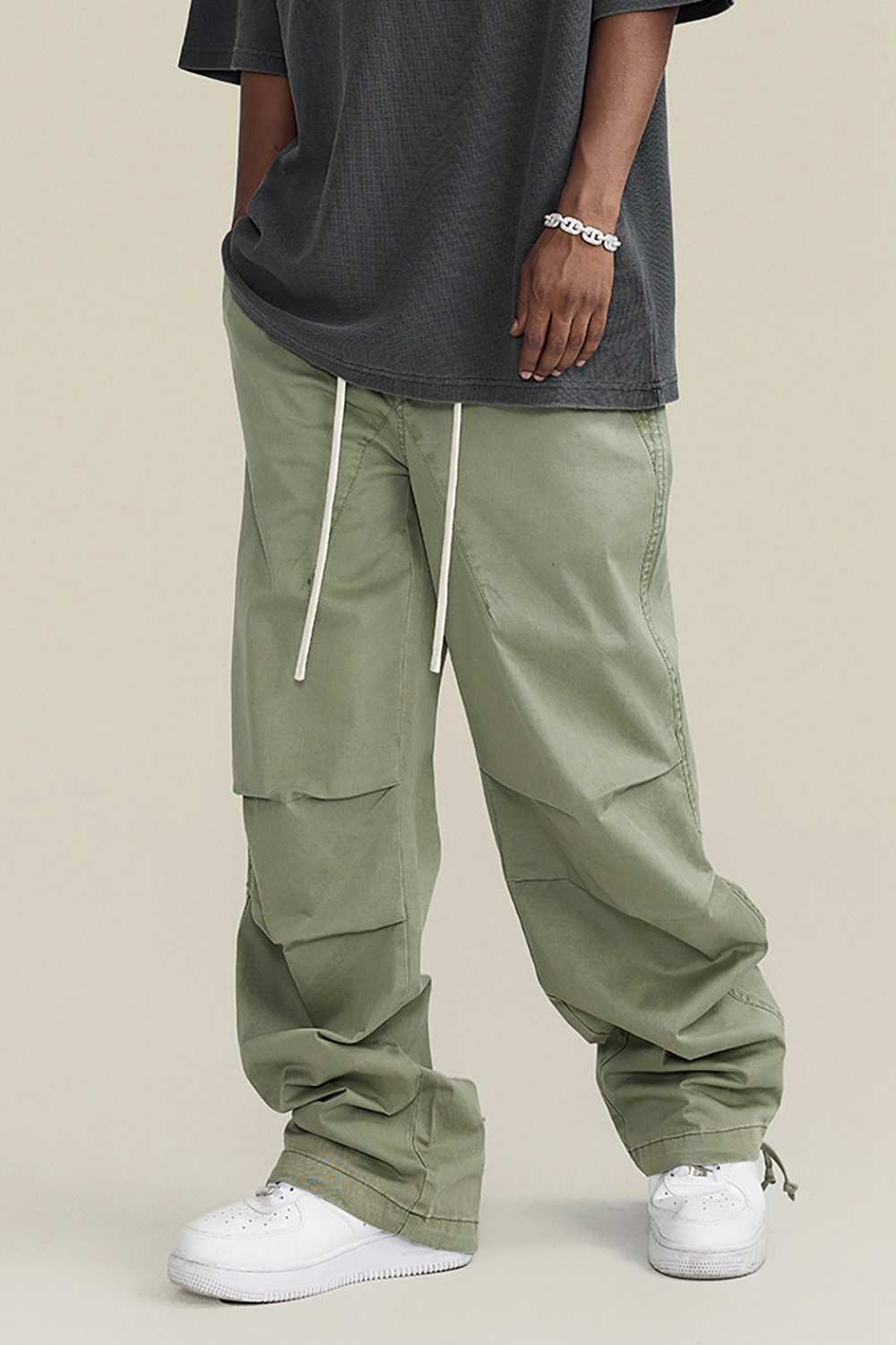 Men's Vintage High Street Cargo Pants - Washed Urban Explorer Trousers