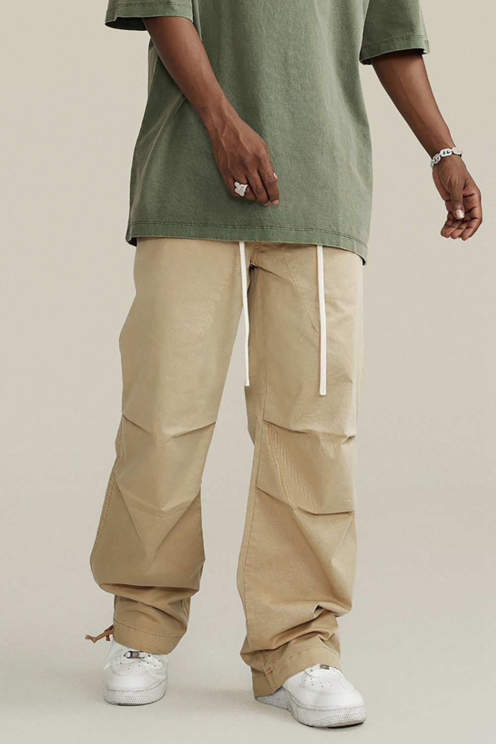 Men's Vintage High Street Cargo Pants - Washed Urban Explorer Trousers